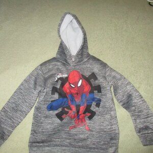 Childs Spiderman Hoodie Sz 7 Excellent